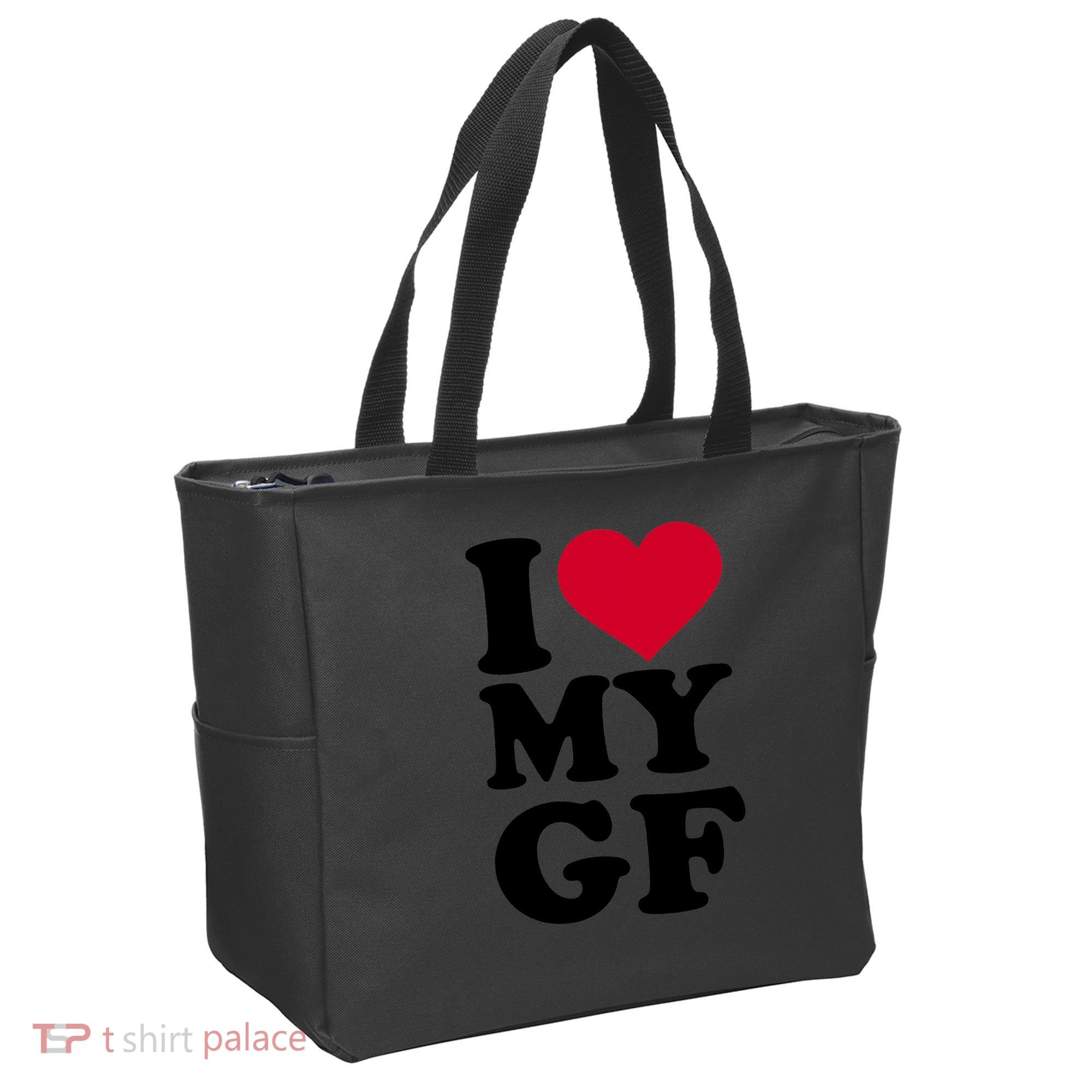 I Love My GF Girlfriend , I Love My GF Tote Bag