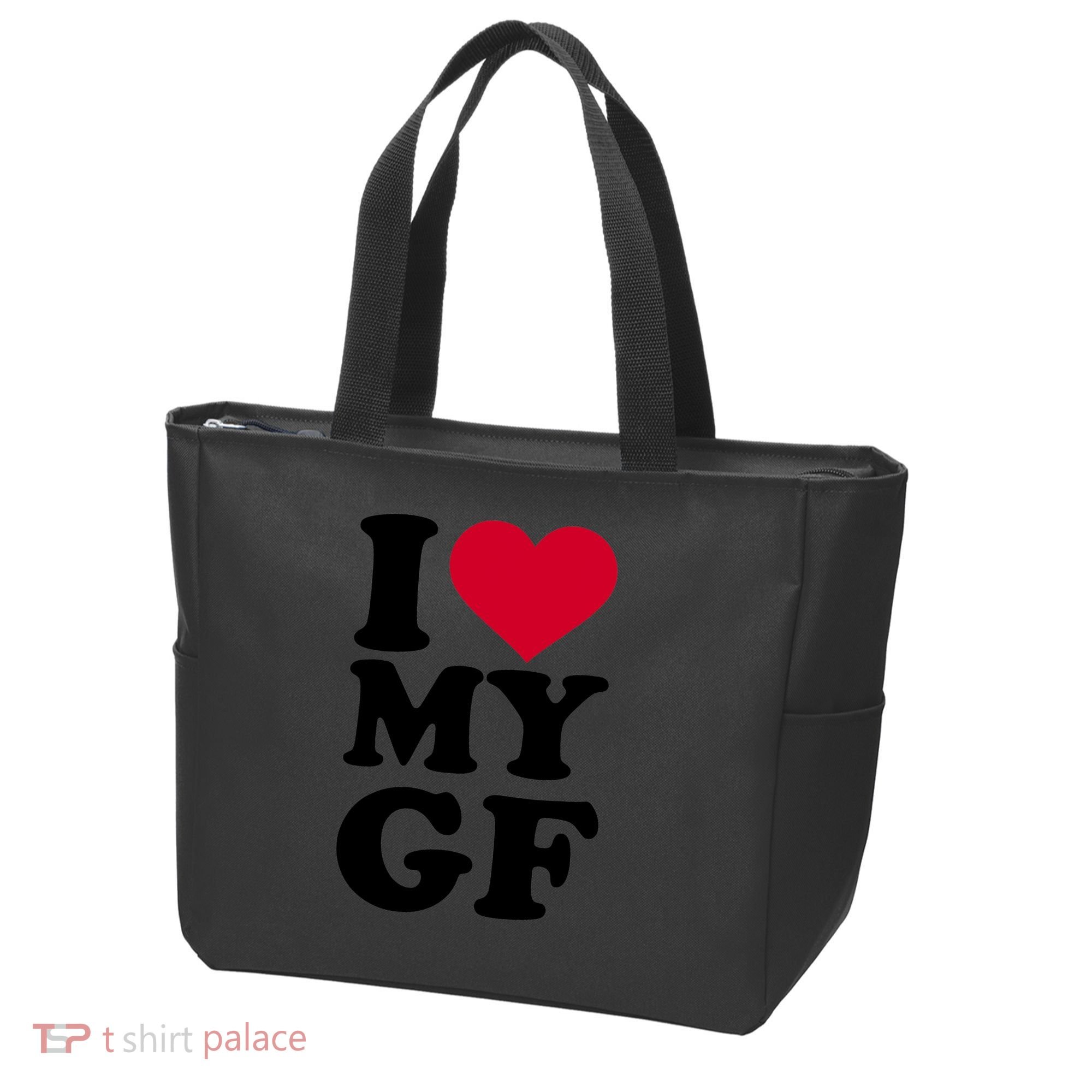 I Love My GF Girlfriend , I Love My GF Tote Bag