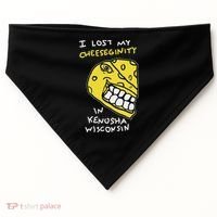 I Lost My Cheeseginity In Kenosha Wisconsin, Meme Funny USA-Made Doggie Bandana thumb 0