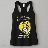 I Lost My Cheeseginity In Kenosha Wisconsin, Meme Funny Women's Tank Top thumb 3