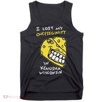 I Lost My Cheeseginity In Kenosha Wisconsin, Meme Funny Tank Top thumb 0