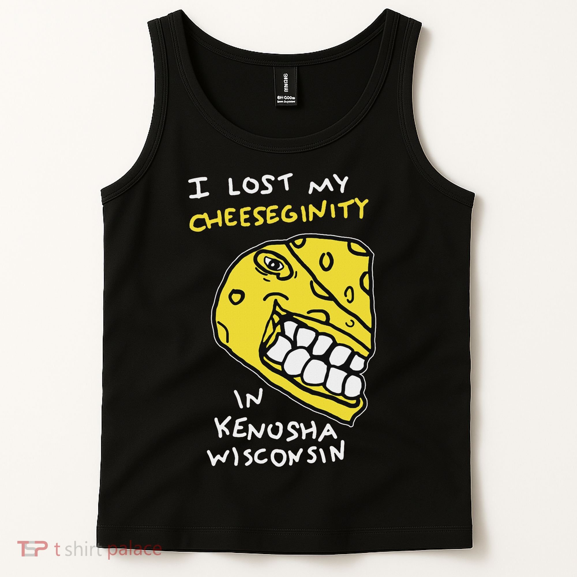 I Lost My Cheeseginity In Kenosha Wisconsin, Meme Funny Tank Top