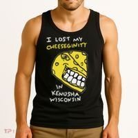 I Lost My Cheeseginity In Kenosha Wisconsin, Meme Funny Tank Top thumb 3