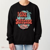 I Like My Sootcase Suitcase Funny Travel Bag Humor Meme Women's Sweatshirt thumb 0
