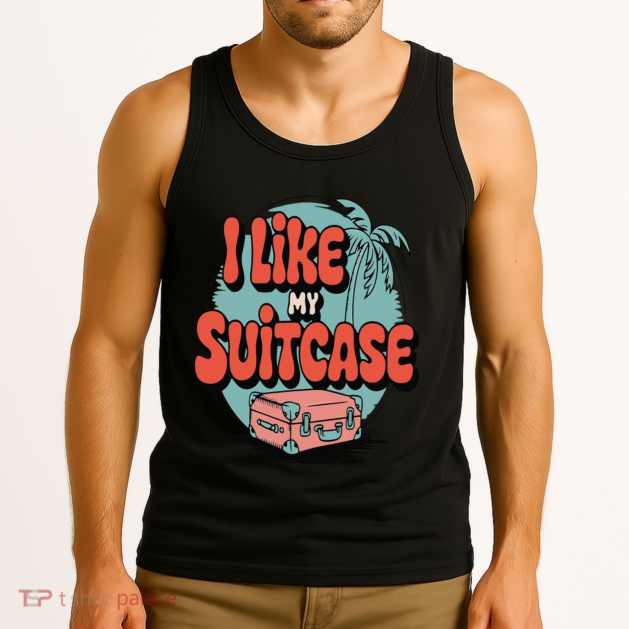 I Like My Sootcase Suitcase Funny Travel Bag Humor Meme Tank Top