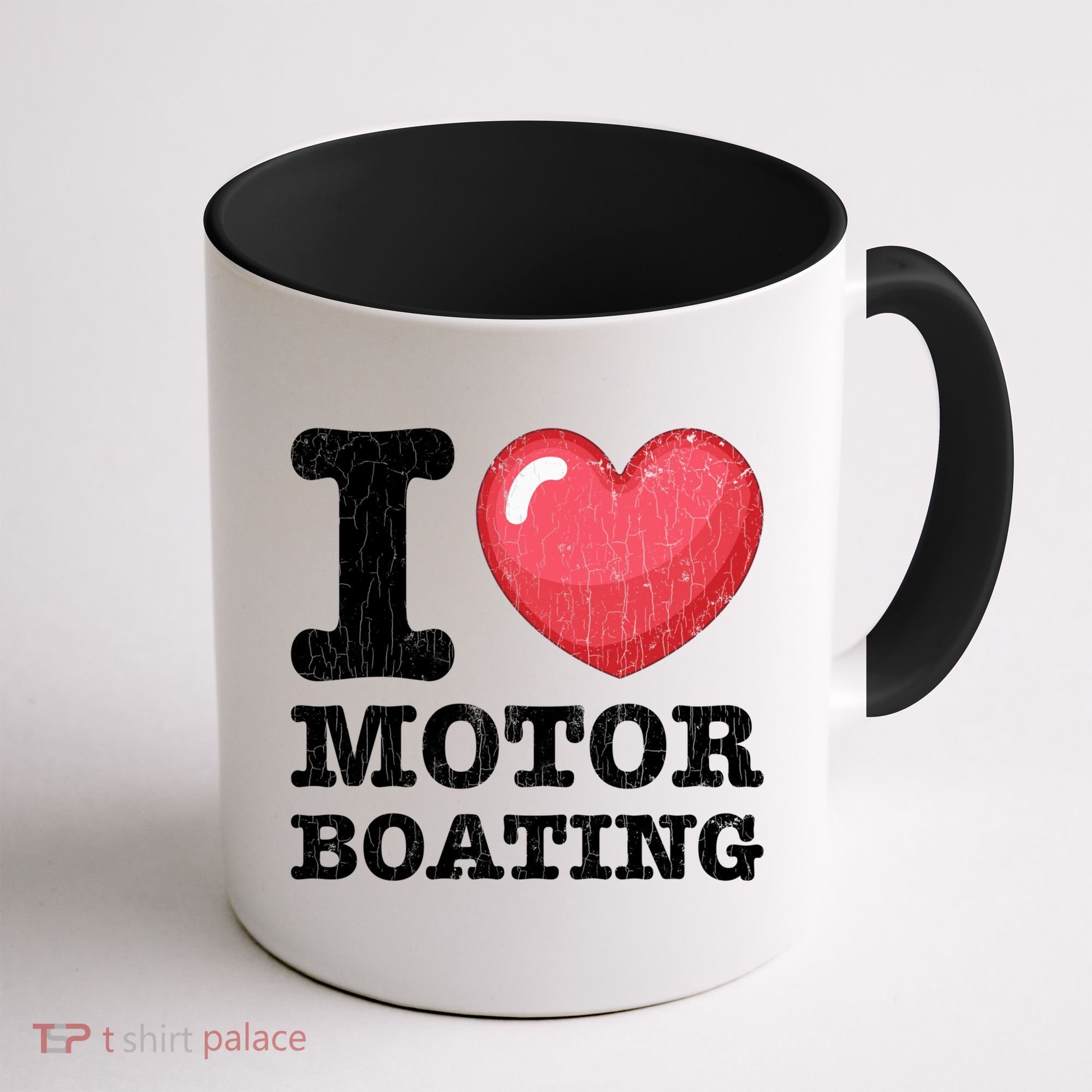 I Love Motor Boating Funny Sailor Sailing Sailboat Graphic Funny Gift Coffee Mug