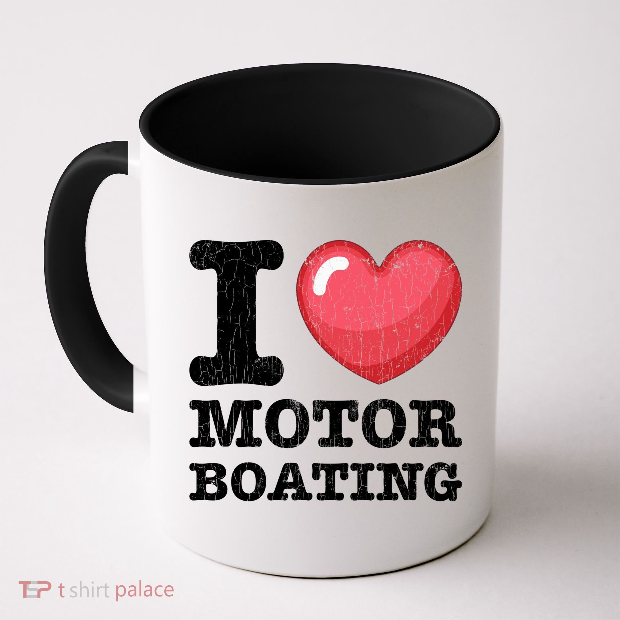 I Love Motor Boating Funny Sailor Sailing Sailboat Graphic Funny Gift Coffee Mug