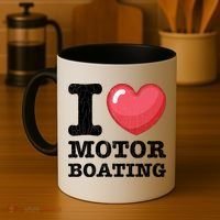 I Love Motor Boating Funny Sailor Sailing Sailboat Graphic Funny Gift Coffee Mug thumb 4