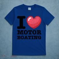 I Love Motor Boating Funny Sailor Sailing Sailboat Graphic Funny Gift T-Shirt thumb 5