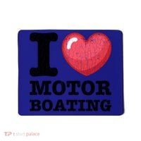 I Love Motor Boating Funny Sailor Sailing Sailboat Graphic Funny Gift Mousepad thumb 0