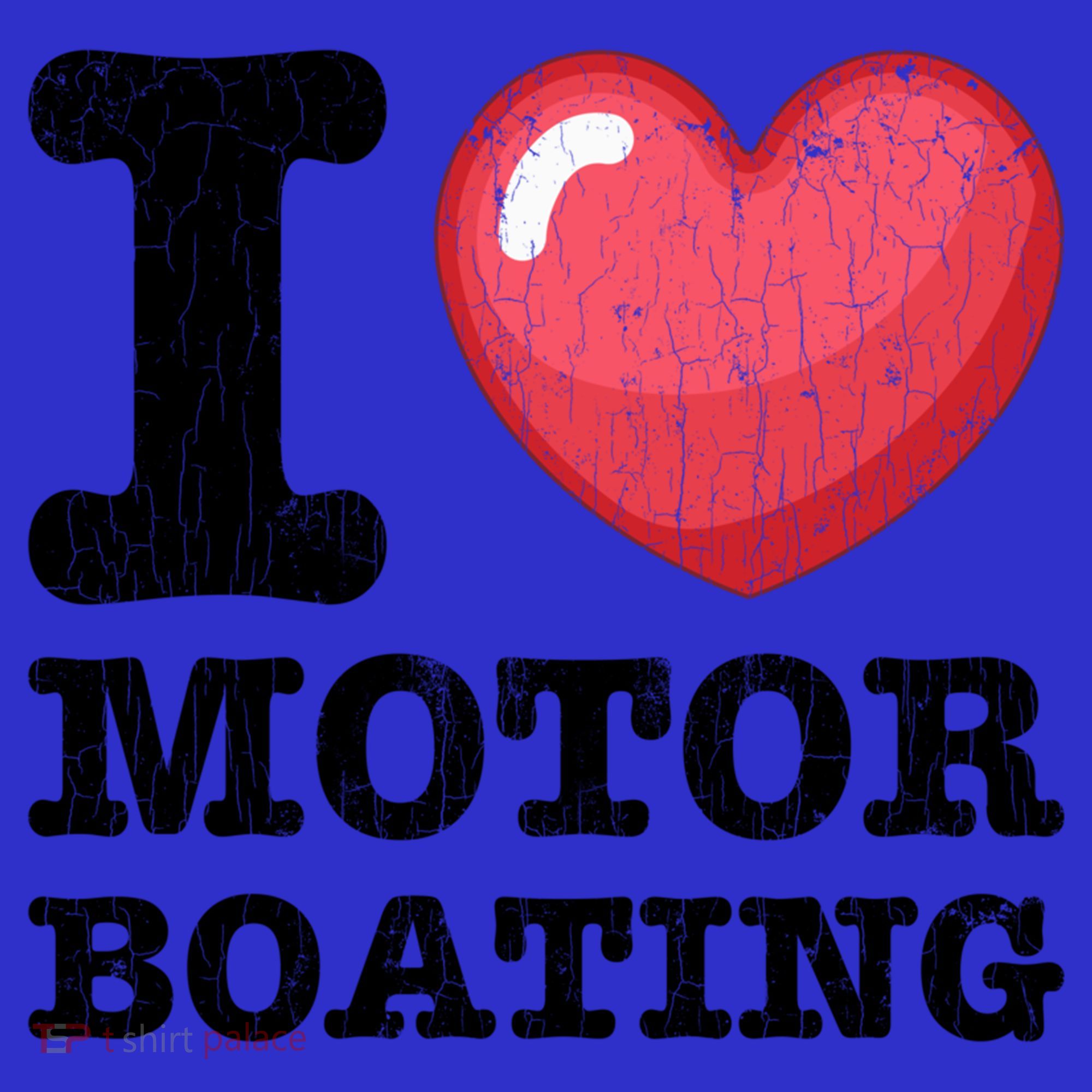 I Love Motor Boating Funny Sailor Sailing Sailboat Graphic Funny Gift Women's Tank Top