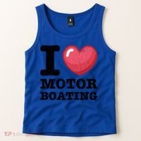 I Love Motor Boating Funny Sailor Sailing Sailboat Graphic Funny Gift Tank Top thumb 2