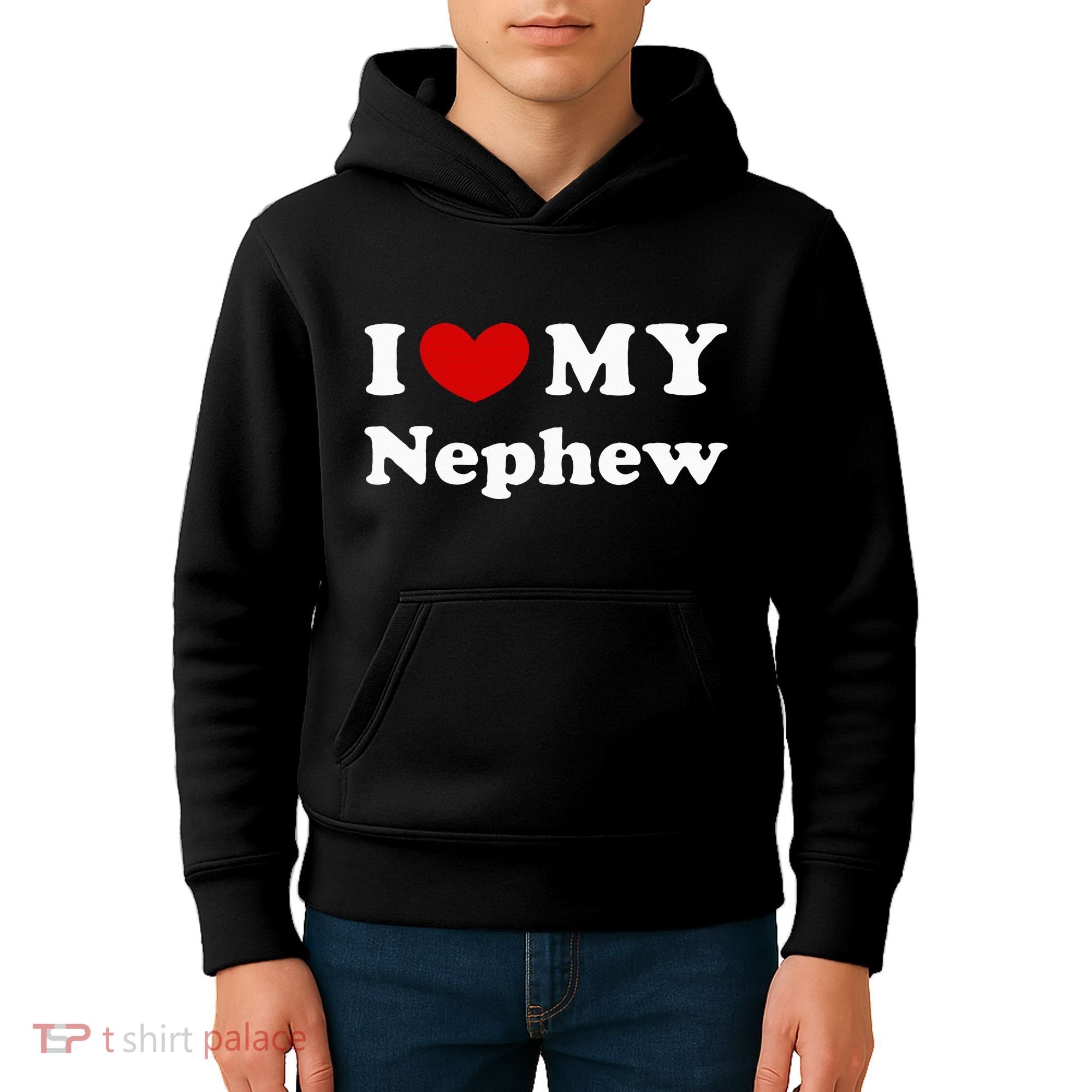 I Love My Nephew Kids Hoodie