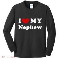 I Love My Nephew Kids Long Sleeve Shirt thumb 0