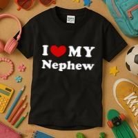 I Love My Nephew Kids T-Shirt thumb 3