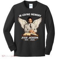 In Loving Memory RIP Jesse Jackson 1941-2026 Kids Long Sleeve Shirt thumb 0