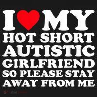 I Love My Hot Short Autistic Girlfriend So Please Stay Away Women's Hoodie thumb 2