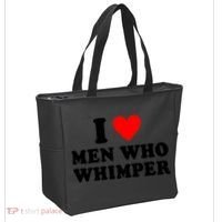 I Love Men Who Whimper Funny Whimper Quotes Tote Bag thumb 2