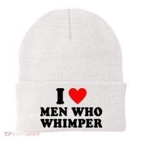 I Love Men Who Whimper Funny Whimper Quotes Beanie thumb 0