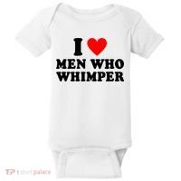 I Love Men Who Whimper Funny Whimper Quotes Baby Bodysuit thumb 0