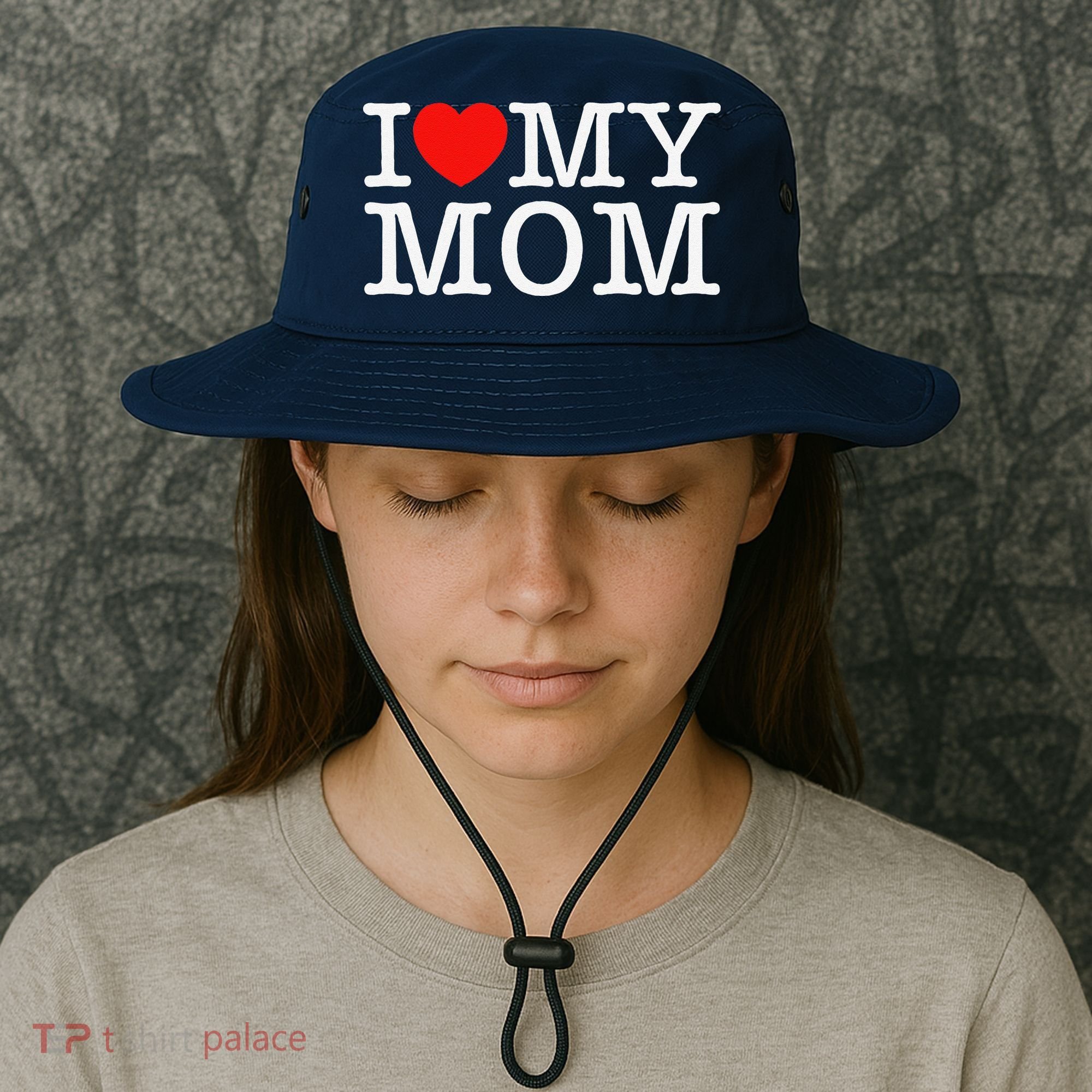 I Love My Mom Bucket Hat