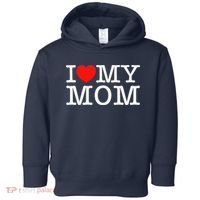 I Love My Mom Toddler Hoodie thumb 0