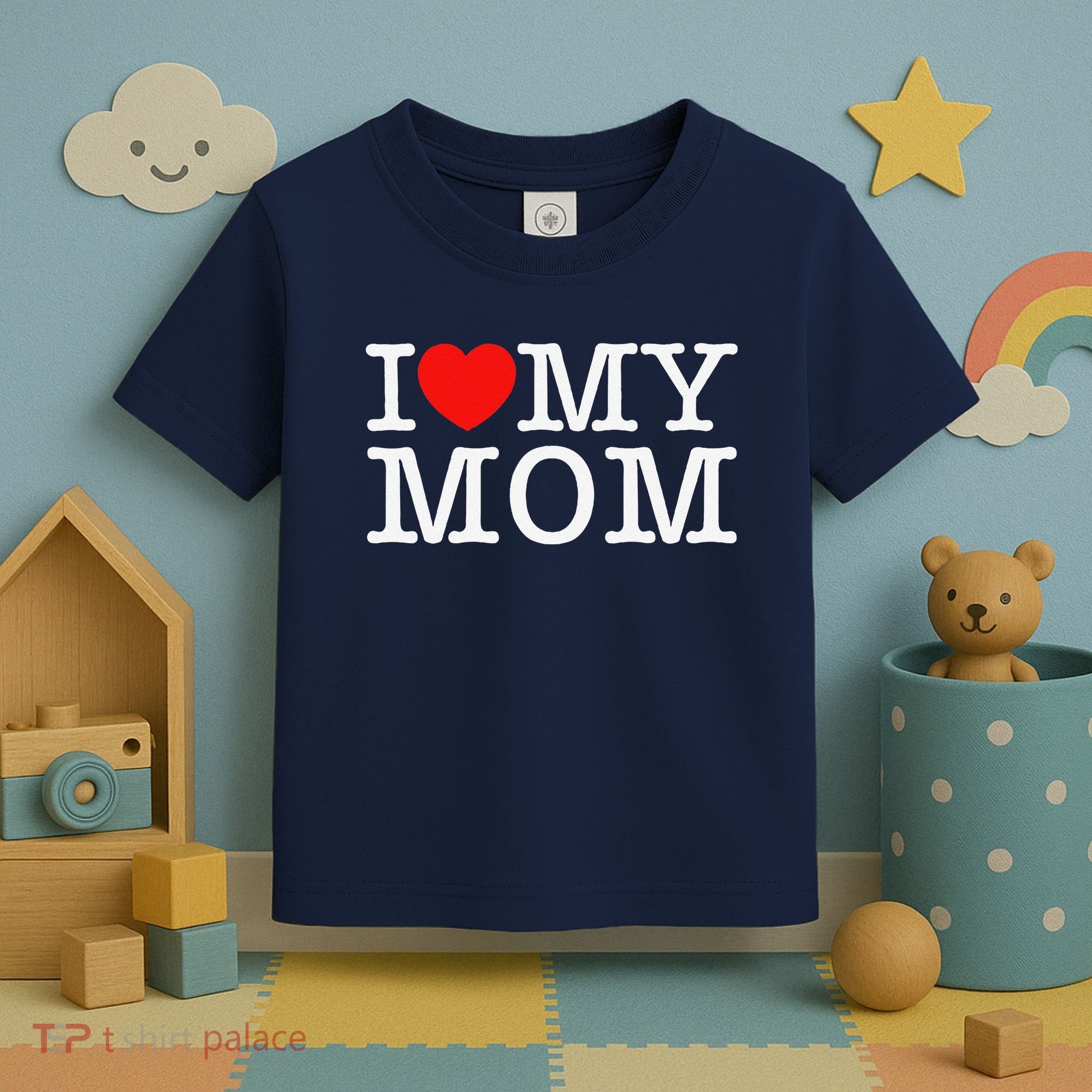 I Love My Mom Toddler T-Shirt