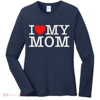 I Love My Mom Women's Long Sleeve Shirt thumb 0