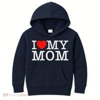 I Love My Mom Kids Hoodie thumb 0