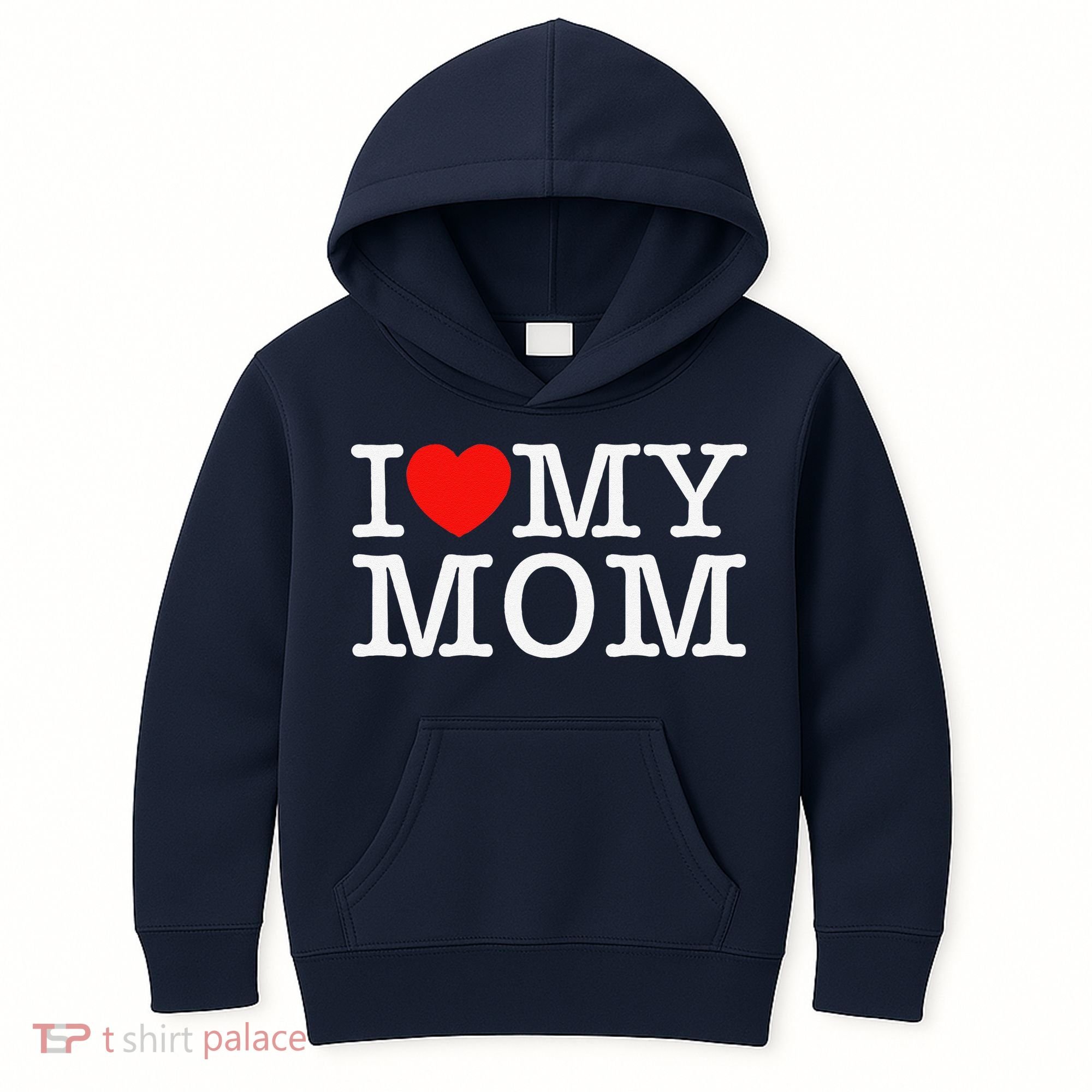 I Love My Mom Kids Hoodie