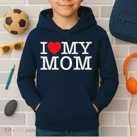 I Love My Mom Kids Hoodie thumb 2