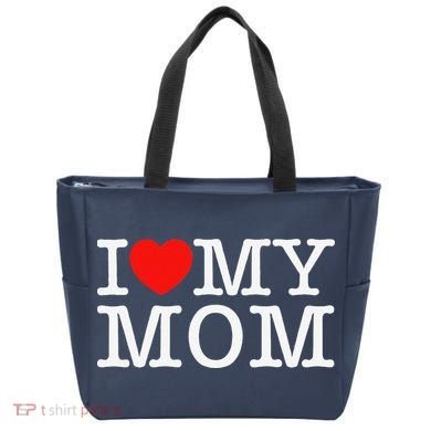 I Love My Mom Tote Bag
