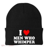 I Love Men Who Whimper Funny Whimper Quotes Beanie thumb 0