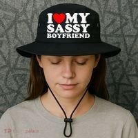 I Love My Sassy Boyfriend Bf Bucket Hat thumb 3