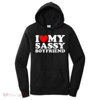 I Love My Sassy Boyfriend Bf Women's Hoodie thumb 0