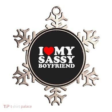 I Love My Sassy Boyfriend Bf Ornament