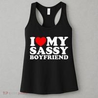I Love My Sassy Boyfriend Bf Women's Tank Top thumb 3