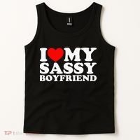I Love My Sassy Boyfriend Bf Tank Top thumb 2
