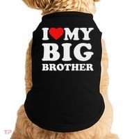 I Love My Big Brother Heart Doggie Tank thumb 0