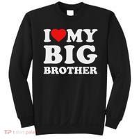 I Love My Big Brother Heart Sweatshirt thumb 0