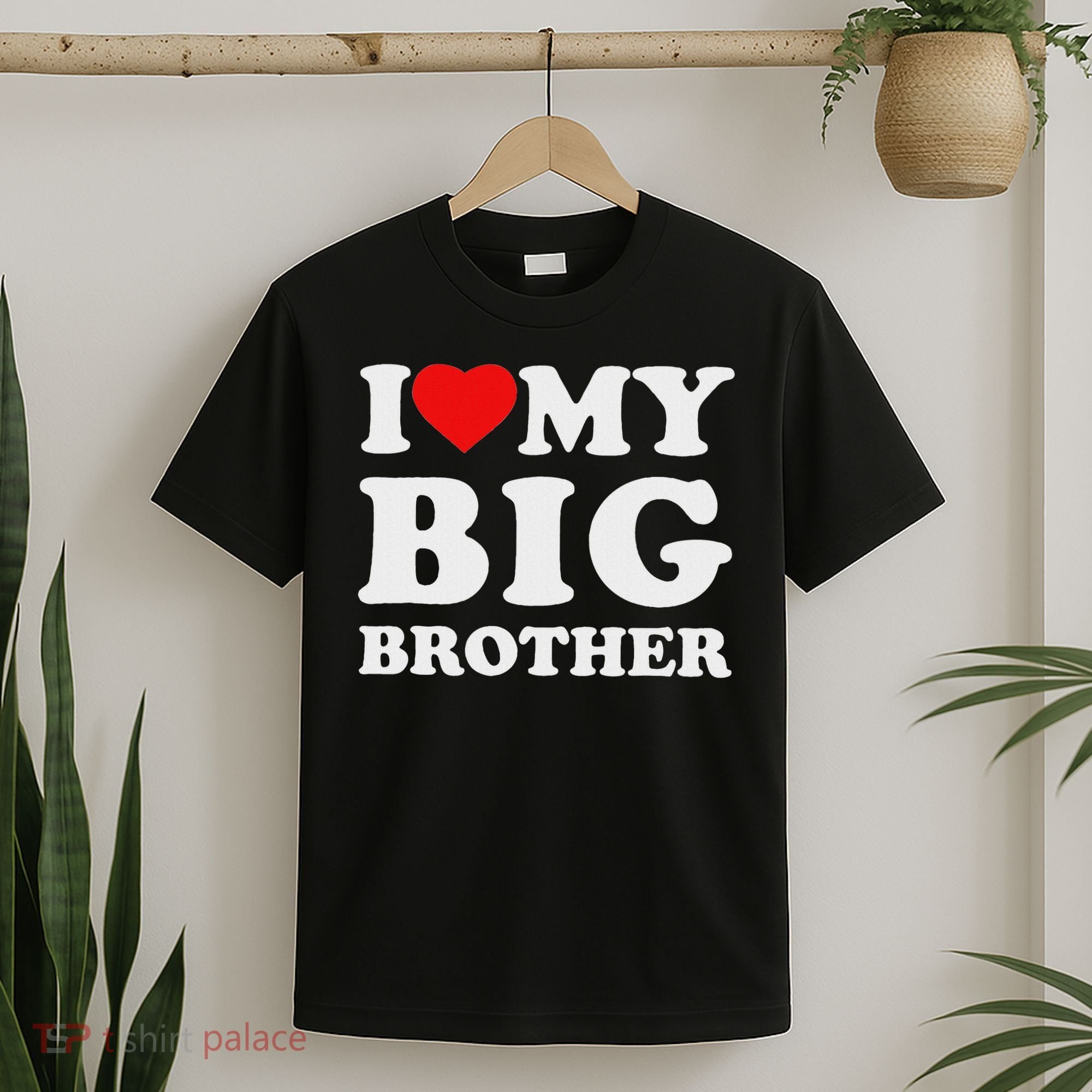 I Love My Big Brother Heart T-Shirt
