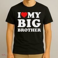 I Love My Big Brother Heart T-Shirt thumb 3