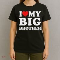 I Love My Big Brother Heart T-Shirt thumb 4