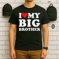 I Love My Big Brother Heart T-Shirt thumb 6