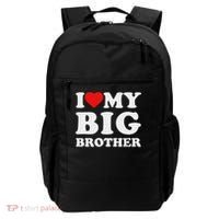 I Love My Big Brother Heart Backpack thumb 0