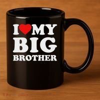 I Love My Big Brother Heart 11oz C Handle Ceramic Mug thumb 3