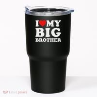 I Love My Big Brother Heart Tumbler thumb 0