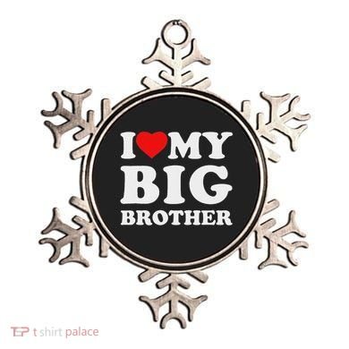 I Love My Big Brother Heart Ornament