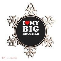 I Love My Big Brother Heart Ornament thumb 0
