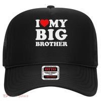 I Love My Big Brother Heart Hat thumb 0